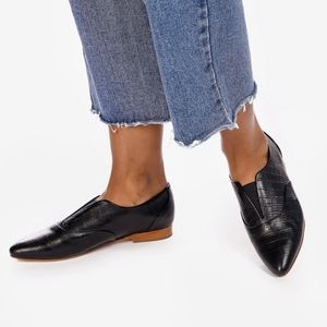 Poppy Barley 365 Slip Ons in Black Croc